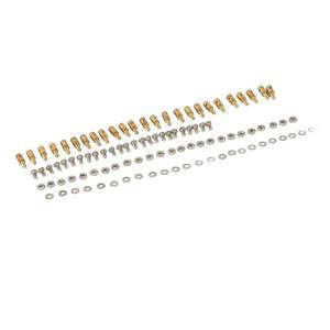 링키지 스토퍼, 스토퍼 퀵 어저스터 RC 푸시 로드 커넥터, 모형 보트 비행기 헬리콥터용 나사 너트 개스킷 포함 (1.0mm)