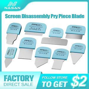 NASAN 스크린 분해 프라이 피스 블레이드 휴대 전화 IC 칩 수리 iPhone or Android 용 곡선