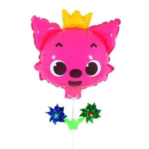 캐릭터바람개비풍선(핑크퐁모형)