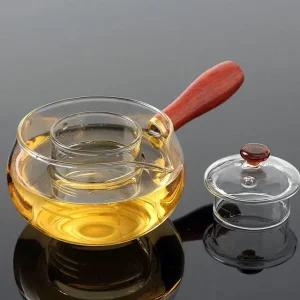 고품질 유니크 엔틱 내열유리 티포트 차포트 350ml 차우리기 (WE6D09A)