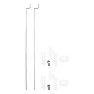 메카닉스티 2개 304 스테인리스 스틸 1x70mm Z 푸시로드 부품, DIY RC 자동차 보트 비행기 헬리콥터 모델 교체용 나일론 컨트롤 혼 2개, 실버