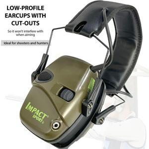 야외 전술 전자 사격 귀마개 총 범위 소음 방지 헤드셋 임팩 사운드 증폭 청력 보호기