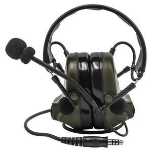 TCIHEADSET 전술 헤드셋 Comta II Airsoft 군용 소음 감소 헤드폰 사냥 청력 보호 귀마개
