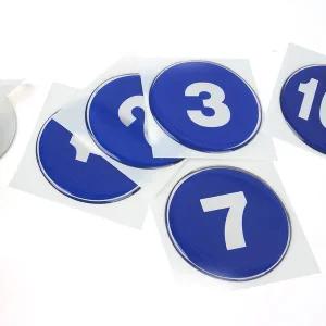 사물함 번호판 에폭시 스티커 1~50