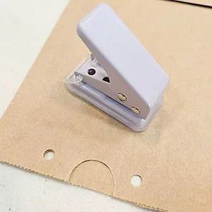 퍼플 미니 펀칭기 1공 서류 문서 포장 다꾸