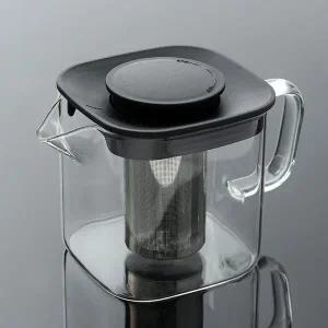 내열유리 로터리 캡 사각 차포트 600ml 티포트 주전자 (WE6D0AF)