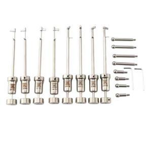 리뉴얼  8 in 1 정직한 깃대 락 스테인레스 가터 딤플 블레이드 안전 하드웨어 도구