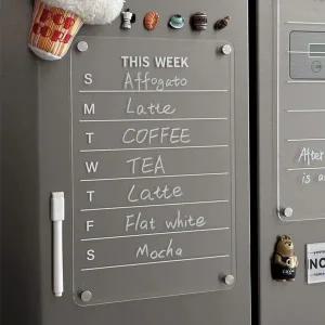 주간계획 아크릴보드 자석 칠판 투명칠판 아크릴칠판