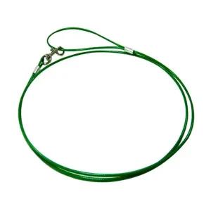 [콩심팥심]강아지 칼라 와이어줄 3mm 1P 반려견 줄꼬임 리드줄