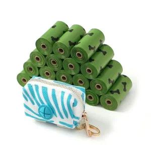 [콩심팥심]강아지 향기 배변봉투 18롤 파우치 세트 산책 똥봉투