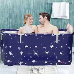 반신욕기 딥블루 1인 가정용 욕조 사각 이동 사우나 찜질방 홈사우나 개인 목욕통 기계 미니 간이 1인용pqr