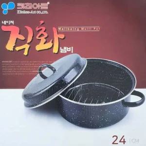 네이쳐 군고구마 직화구이냄비 24cm 장갑1개 생선구이 감자구이 쥐포구이 고구마굽기 직화냄비 구이냄비