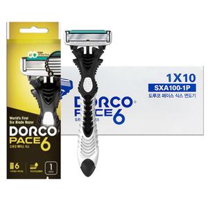 도루코 6중날 페이스6 면도기 10개 휴대용 일회용 여행용 출장용 골프 사우나 목욕탕