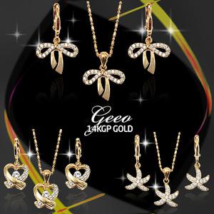 14K GOLD-pin 쥬얼리세트/귀걸이/목걸이/3일간만