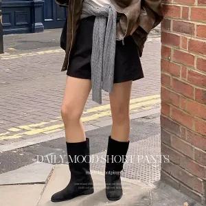 핫핑 [코디만능/군살보정] 헤이즈 하이웨스트 코튼 4부 반바지