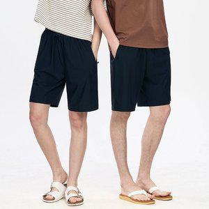 [파라고나] 1+1 남녀공용 솔리드 5부 쿨링 밴드 팬츠