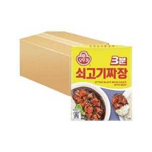 [엘루맘] 오뚜기 3분 쇠고기 짜장 200g 24개