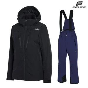 [하프클럽/]펠리체 아이리스 노아 스키복 보드복 세트 블랙