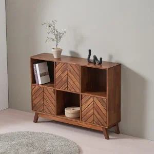 [오크빌]바움원목책장2단1200