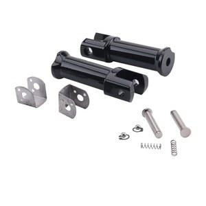 조수석 풋 페그 서포트 풋레스트 마운트 클레비스 키트 2018-2024 할리 소프트테일, 로우+라이더, 팻+밥, 팻+보이, 브레이크아웃, 스트리트+밥, 하이드라글라이드(글로스 블랙)