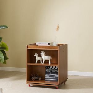 파로마 홈즈 에덴 원목 이동식 회전형 2단 책장 HSF019