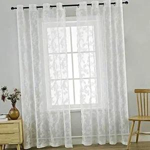 [셀러허브 패션][JHQS7L4G_4B]자수커튼 주방레이스커튼 쉬폰커튼 창문커튼