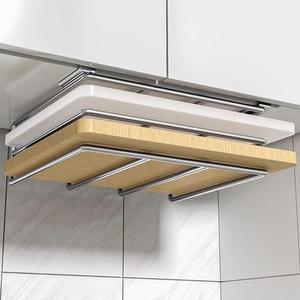 쟁반 도마 스테인리스 무타공 행주 거치대 주방 싱크대 거치대