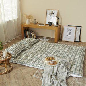 [침구친구]S 체크 마이크로 온수매트커버 Q 부드러운 고급침구 호텔침구 신혼 자취방