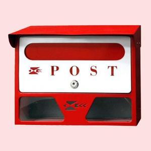 예쁜 우편함심플 빨간 우체통 포스트박스 편지함