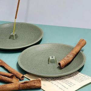 세라믹 인센유니스홀더 향받침 홀더 트레이 그린