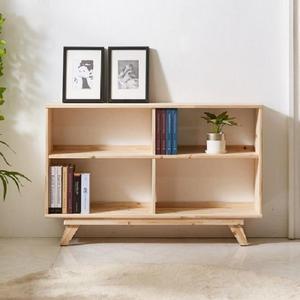 삼나무원목 세련2단책장 1200 산림욕 피톤치드 수면도움