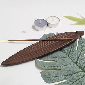 세라믹 인센유행스홀더 향피우기 향꽂이 트레이 풀잎