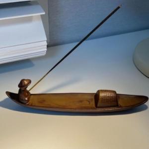 1개 나룻배유행 세라믹 인센스 스틱 꽂이 트레이 홀더 향