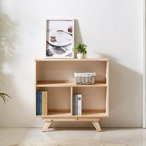 삼나무 원목세련 2단 낮은책장 800 오픈형 거실 서재 수납