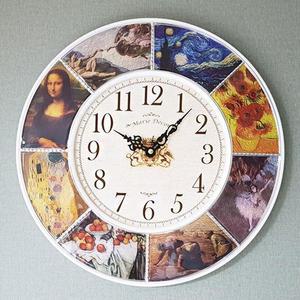 클래식 명화심플 벽시계 (화이트)