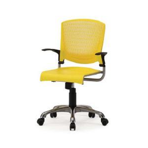 회의실 오피유행스 사무실 병원 사무용 바퀴 의자 옐로우