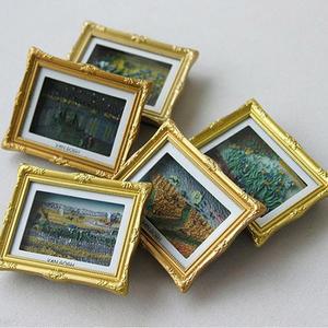 미니어처 그고급림액자 빈세트 반고흐 미니액자 5종류