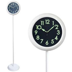 GB6185유행 야광 무소음 메탈 스탠드시계 화이트 제조한국