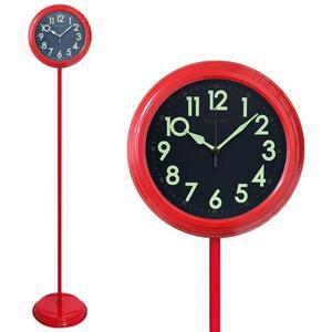 GB6187트렌 야광 무소음 메탈 스탠드시계 레드 제조한국