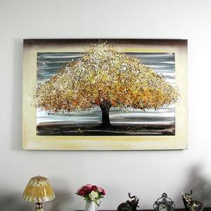 알미늄 금장트렌고목나무특대 캔버스유화 벽걸이 그림액자