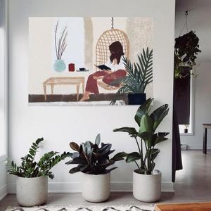 포스터 액자 가림천 테피스 트리 패브릭 대형 M (3jnXf)