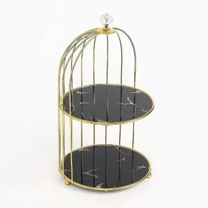 화장품 2단 진열대 블랙 매니큐어 네일박스 진열장 (WFHRX27)