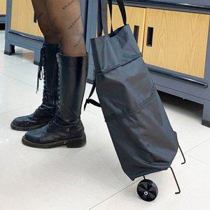 고품질 접이식 바퀴 장바구니 폴딩카트 크기조절 숄더백 바퀴달린 손수레 (WFHUPDS)