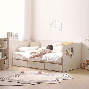 [신세계라이브쇼핑]도담 키즈 안전가드 데이베드 수납 서랍 침대 SS (독립매트포함) DO5121R (착불)