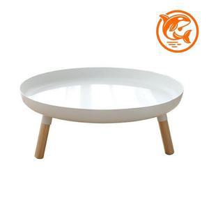 원형 테이블 편리한 화이트 실내 인테리어 다용도 테이블 멀티 우드