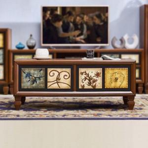 엔틱 서랍도어 거실 소파 120cm 테이블