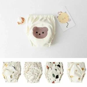 메이커 키즈 크림패턴 레몬 공룡 유아배변훈련팬티 랜덤2개 205058