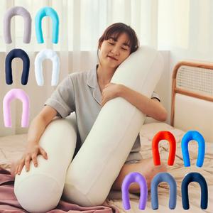 쫀득 마이크로에어볼 뚱뚱 U자형 바디필로우 11 컬러 임산부 긴 베개 배게 대형 롱 쿠션 목 팔 다리 U자