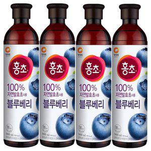 대상 청정원 홍초 블루베리 900ml x 4개