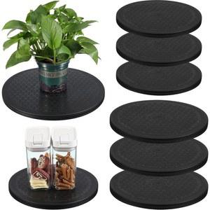 8개의 레이지 수잔 턴테이블 정리함 10인치 12인치 레이지 수잔 턴테이블 헤비 듀티 회전식 회전식 스탠드(평판 모니터, 화분, TV, 조각, 스피커용 스틸 볼 베어링